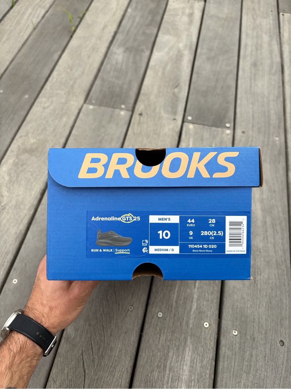 Brooks Men's Adrenaline GTS 25 Running Shoes - Black/Black, 10 - Picture 3 of 7